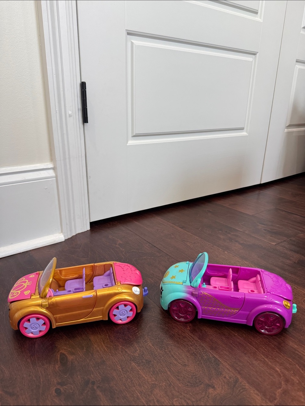 Shopkins Car Bundle Shoppies Toys Pink Purple Aqua Gold